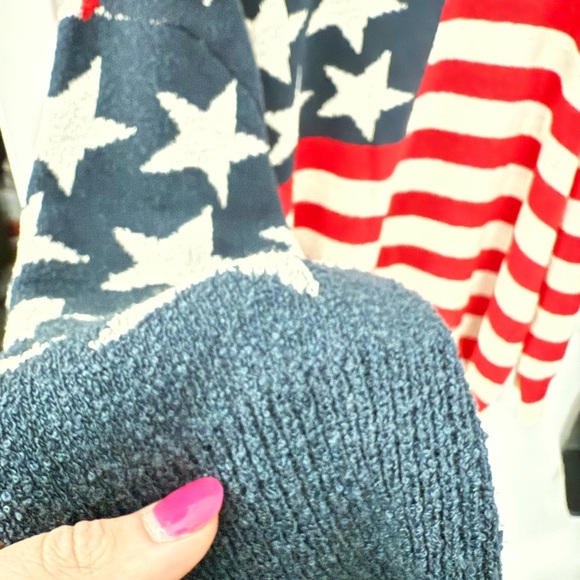 Show Me Your MuMu American Flag Crew Neck Sweater - Picture 2 of 3